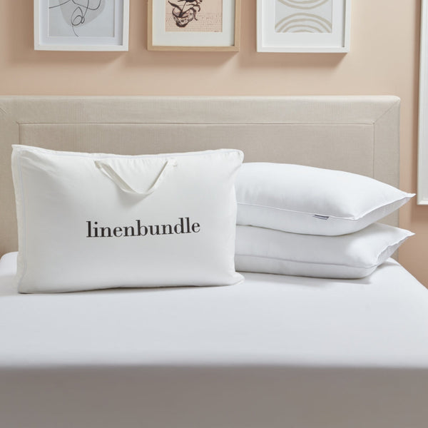 Pair Of Down-Alternative Snuggy Pillows Pair Of Down-Alternative Snuggy Pillows