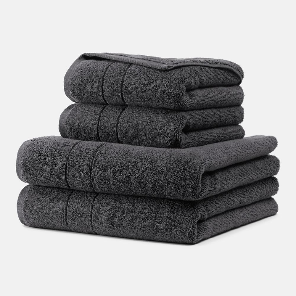 Black and grey towel set outlet