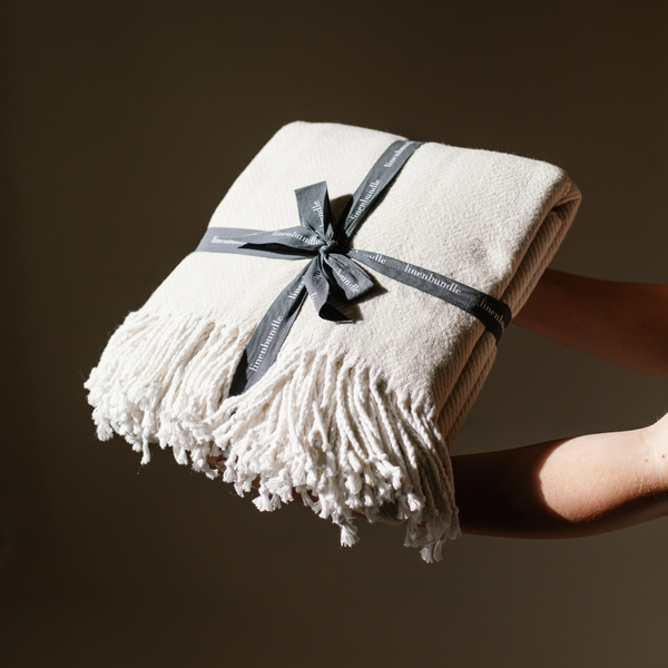 FREE GIFT - Cotton Herringbone Throw