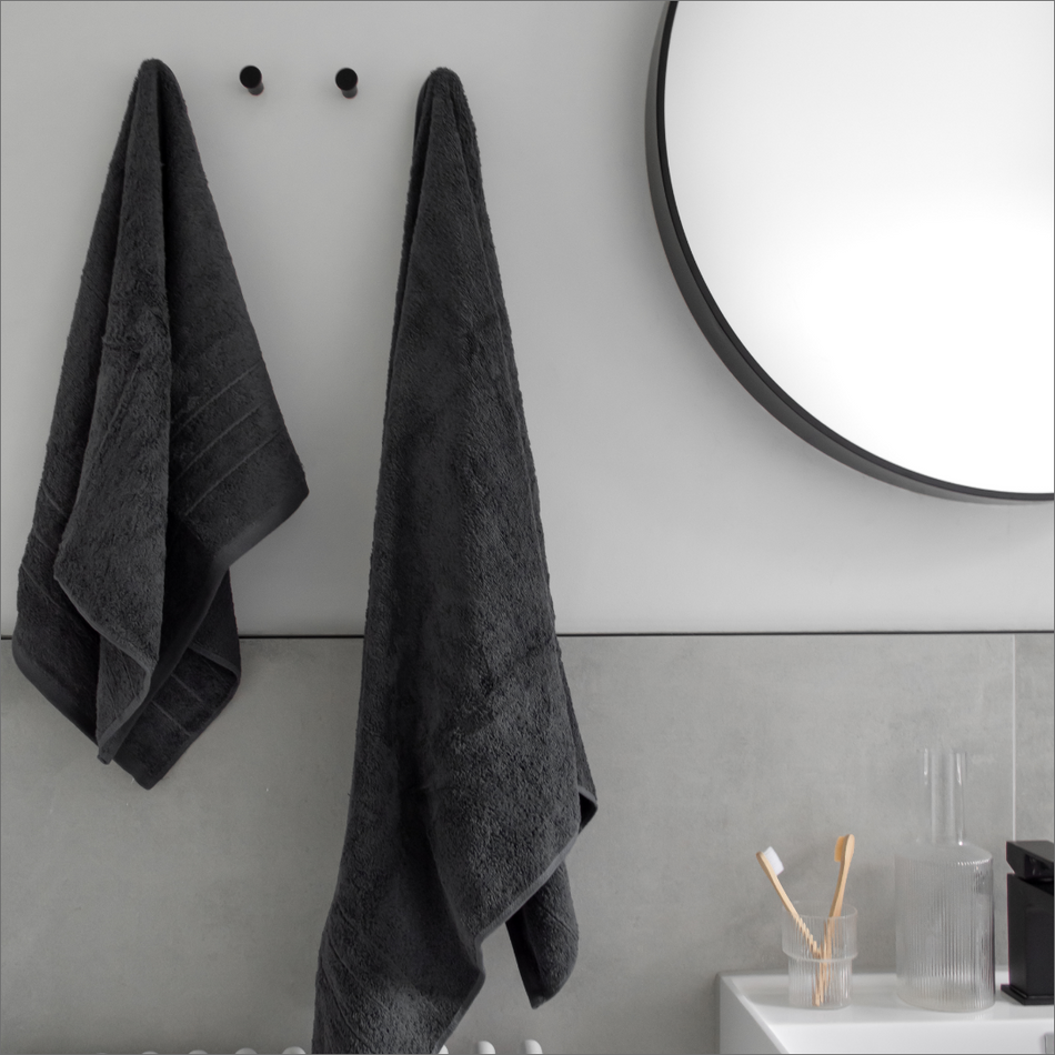Dark grey hand towels hotsell