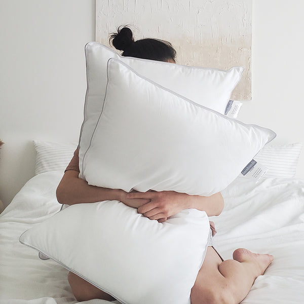 Pair Of Down-Alternative Snuggy Pillows